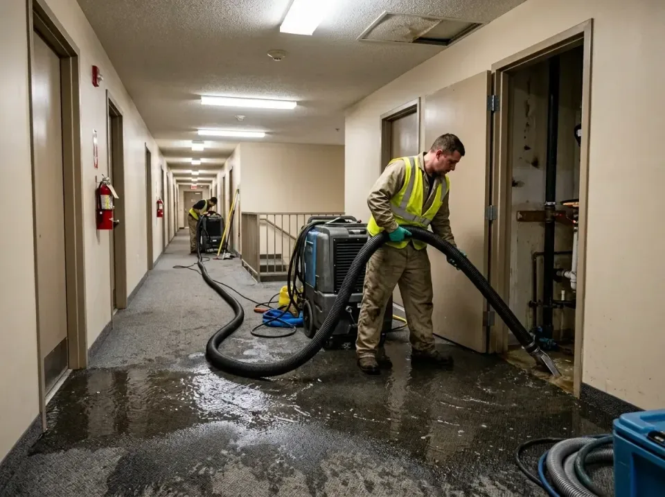 multi-unit-apartment-hallway-f-005 — frequently asked questions, Emergency Burst Pipe Water Extraction & Removal in Green Le…